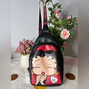 Betty Boop Black and red Sling bag